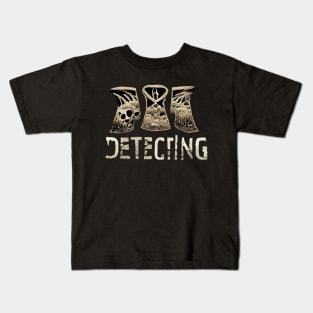 Metal Detecting logo Kids T-Shirt